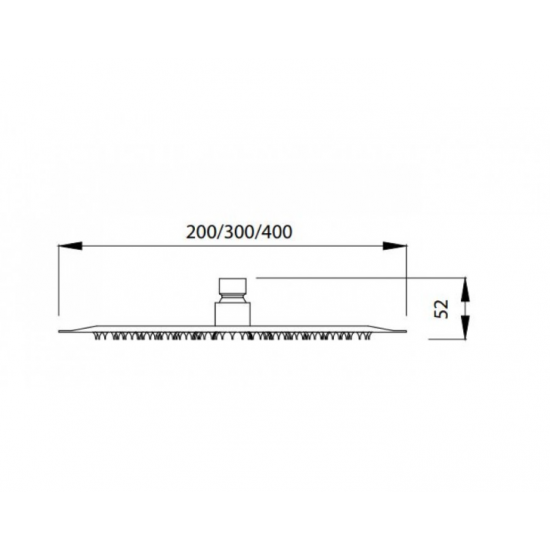 Κεφαλή Ντουζ Στρόγγυλη Φ30cm Karag T253B-30 Χρωμέ